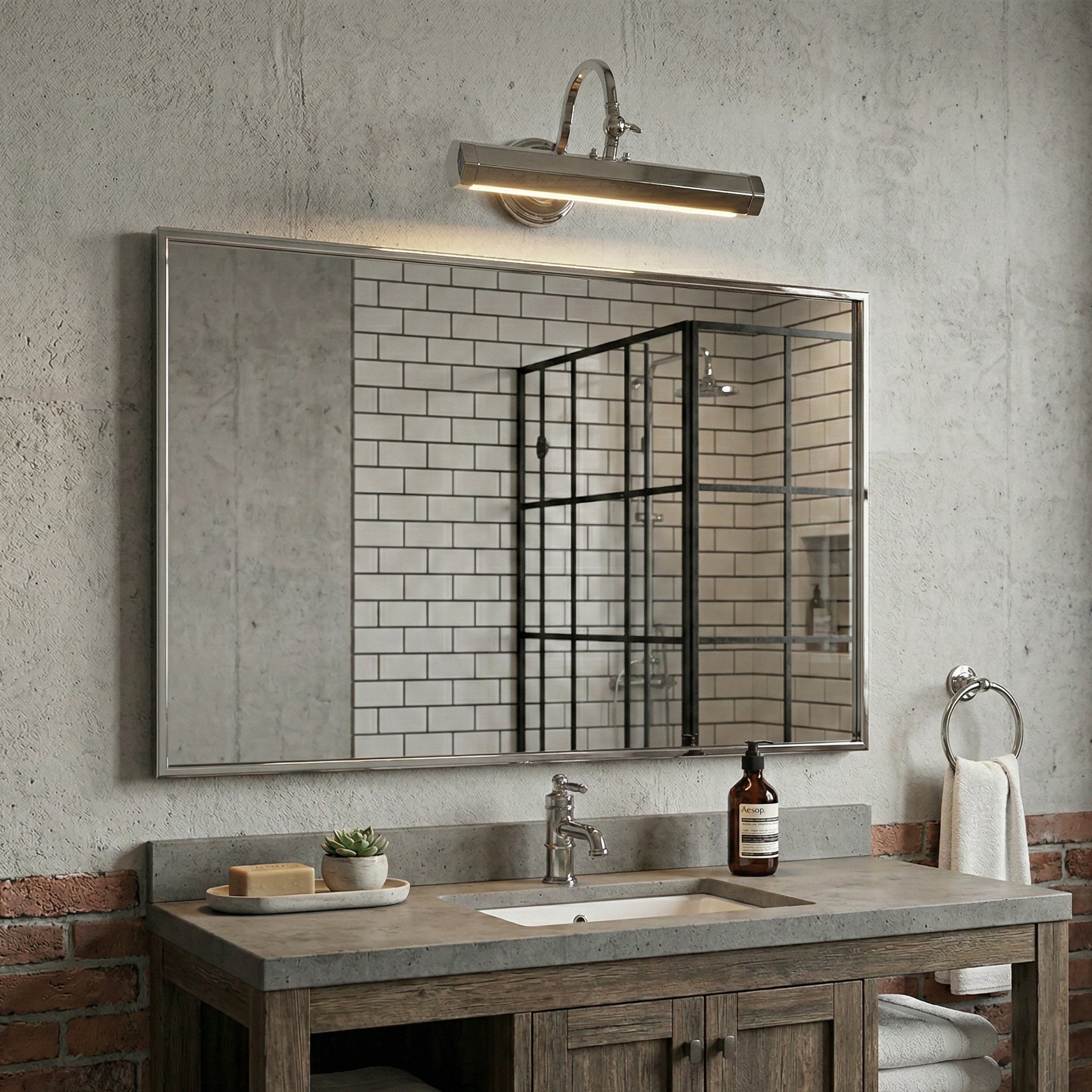 Halcyon Swan-Neck Adjustable Picture Wall Light
