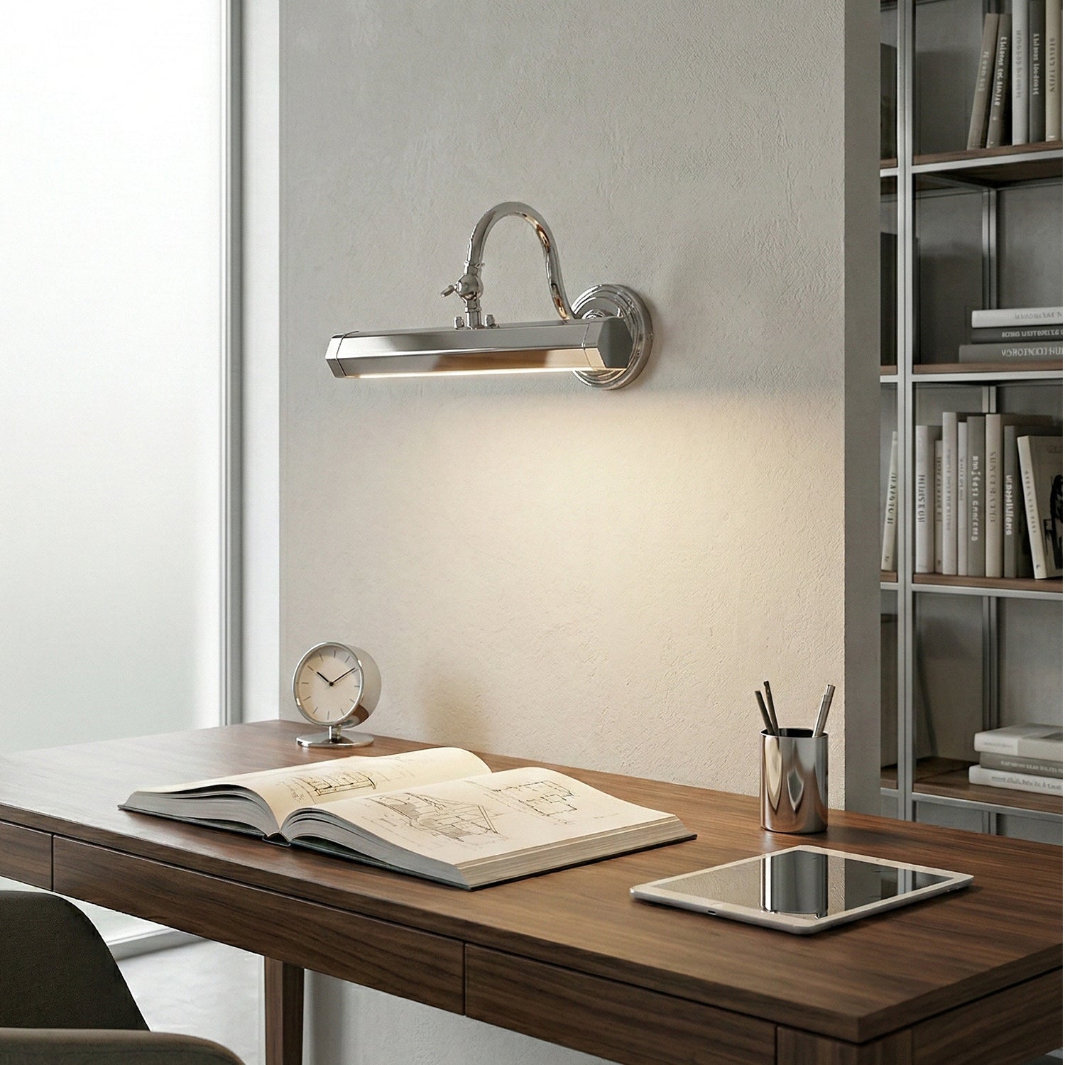 Halcyon Swan-Neck Adjustable Picture Wall Light