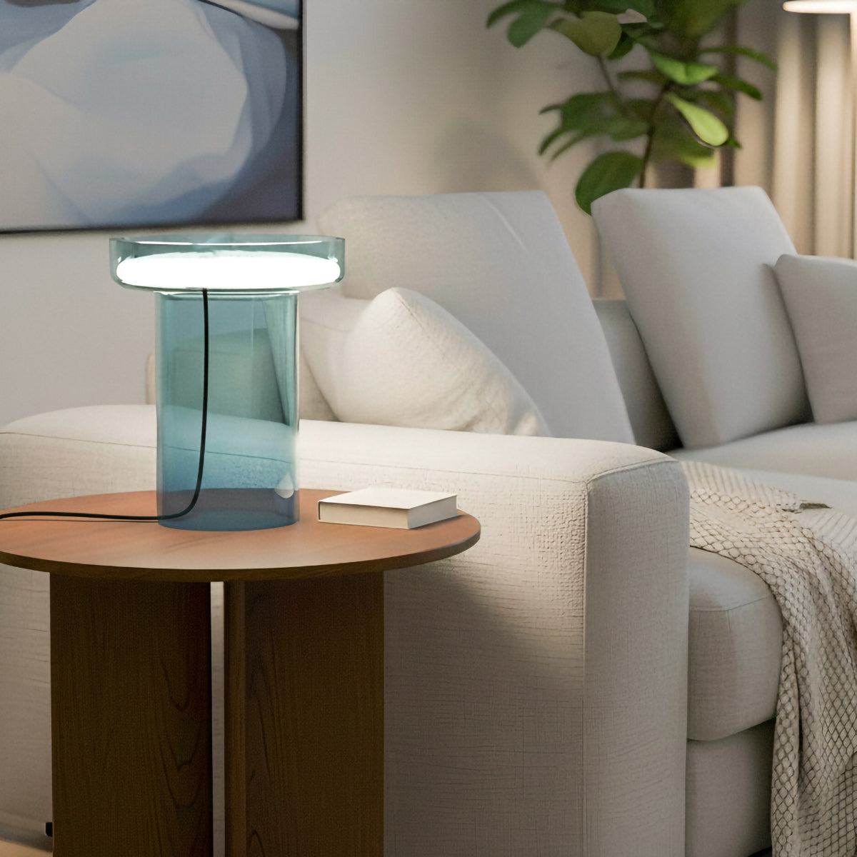Halo Hand-Blown Glass Table Lamp