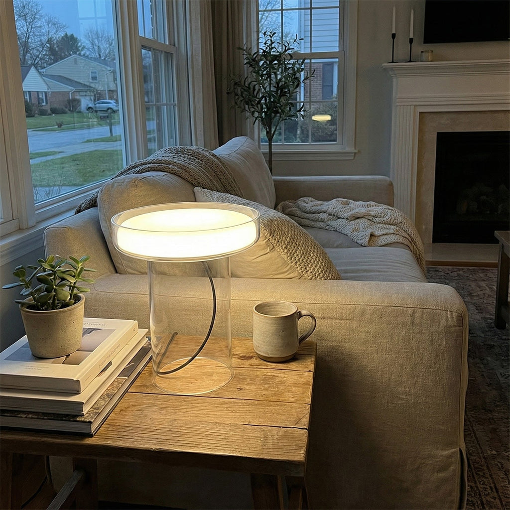 Halo Hand-Blown Glass Table Lamp