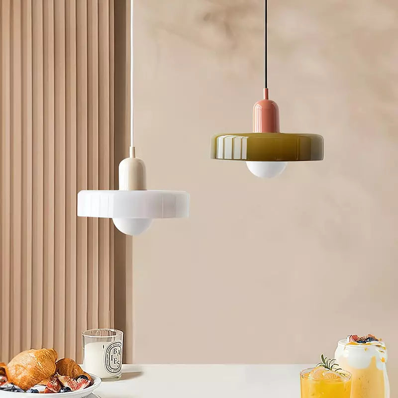 HaloLicht: Modern Art Deco Pendant Light Made of Glass for Stylish Living Spaces