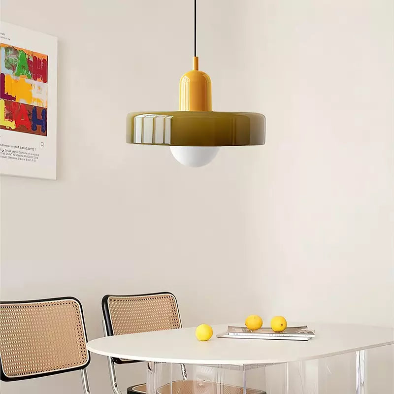 HaloLicht: Modern Art Deco Pendant Light Made of Glass for Stylish Living Spaces