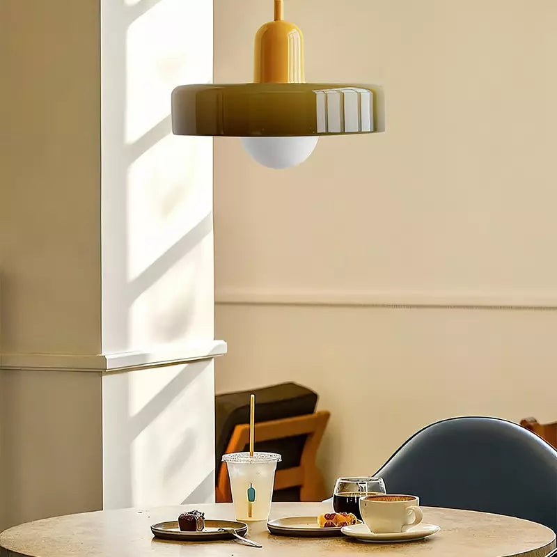 HaloLicht: Modern Art Deco Pendant Light Made of Glass for Stylish Living Spaces