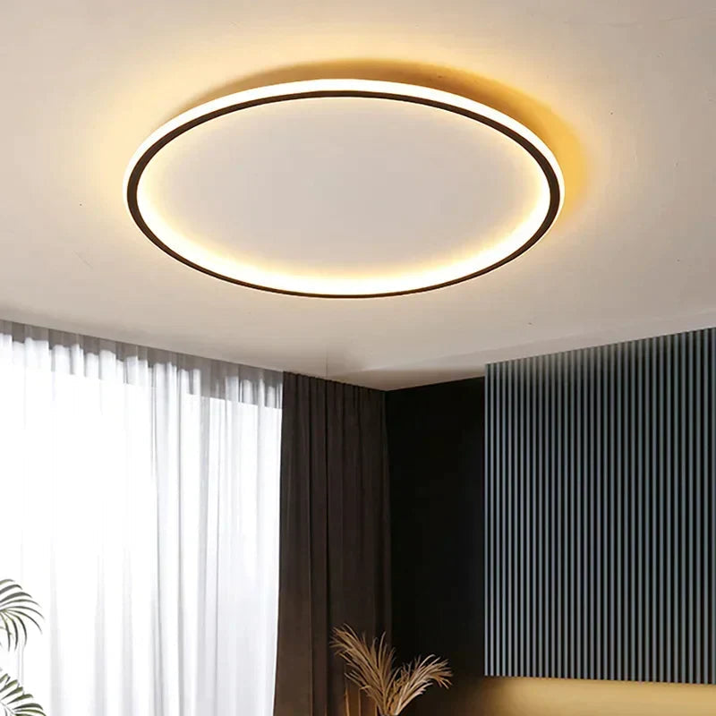 HaloNord: Scandinavian LED Ceiling Lamp – Minimalist Round Ceiling Light