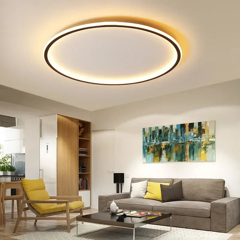 HaloNord: Scandinavian LED Ceiling Lamp – Minimalist Round Ceiling Light