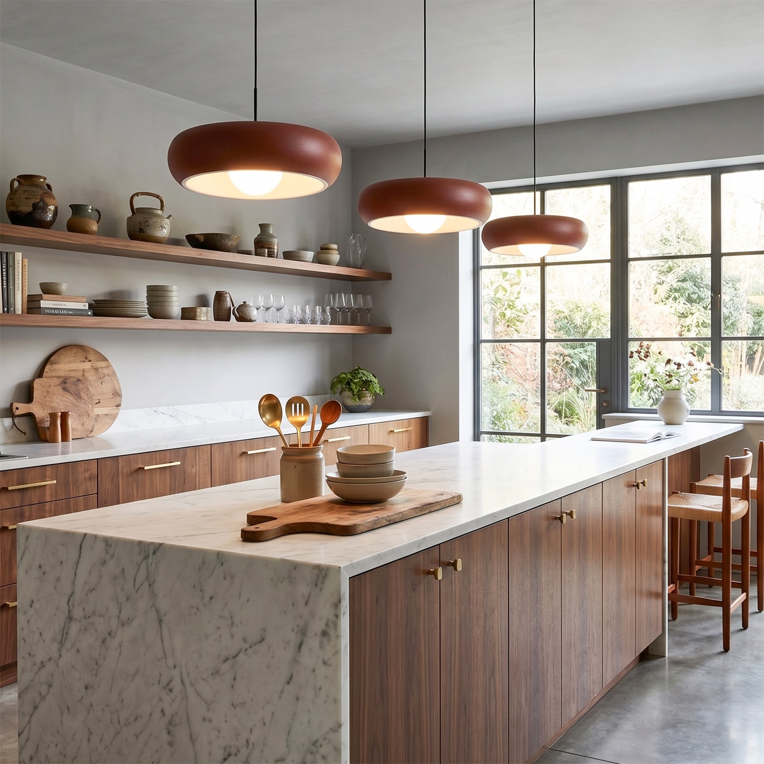 Halo Donut Opal Glass Pendant Lamp
