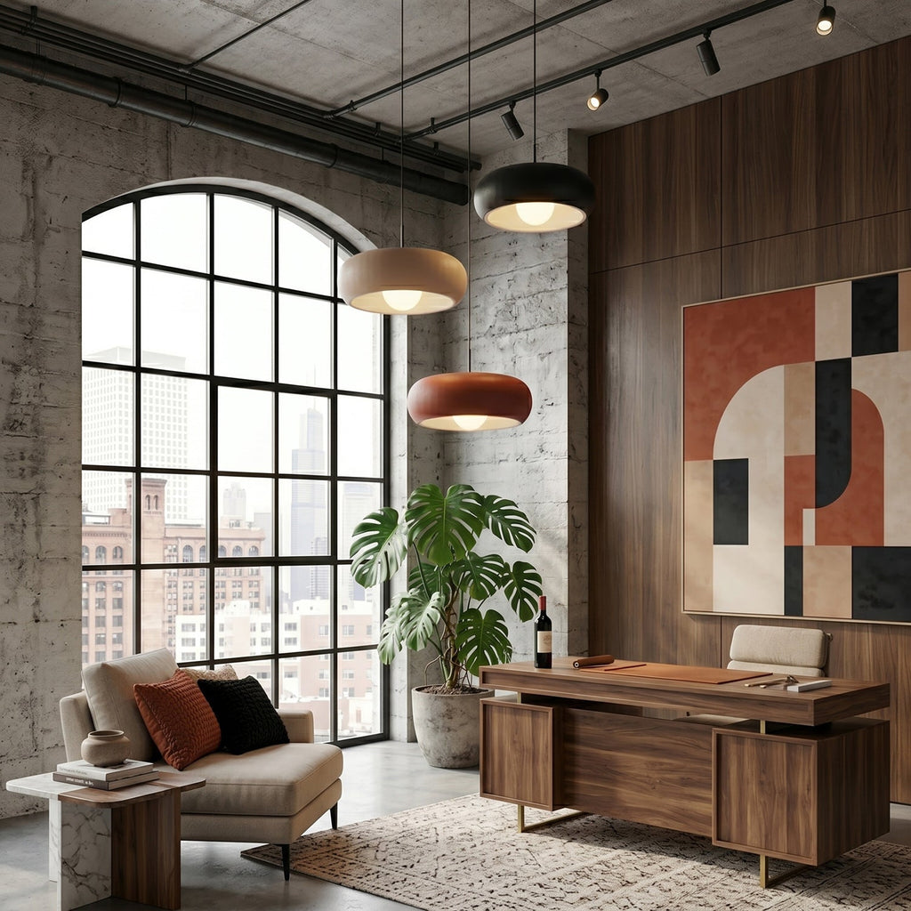 Halo Donut Opal Glass Pendant Lamp