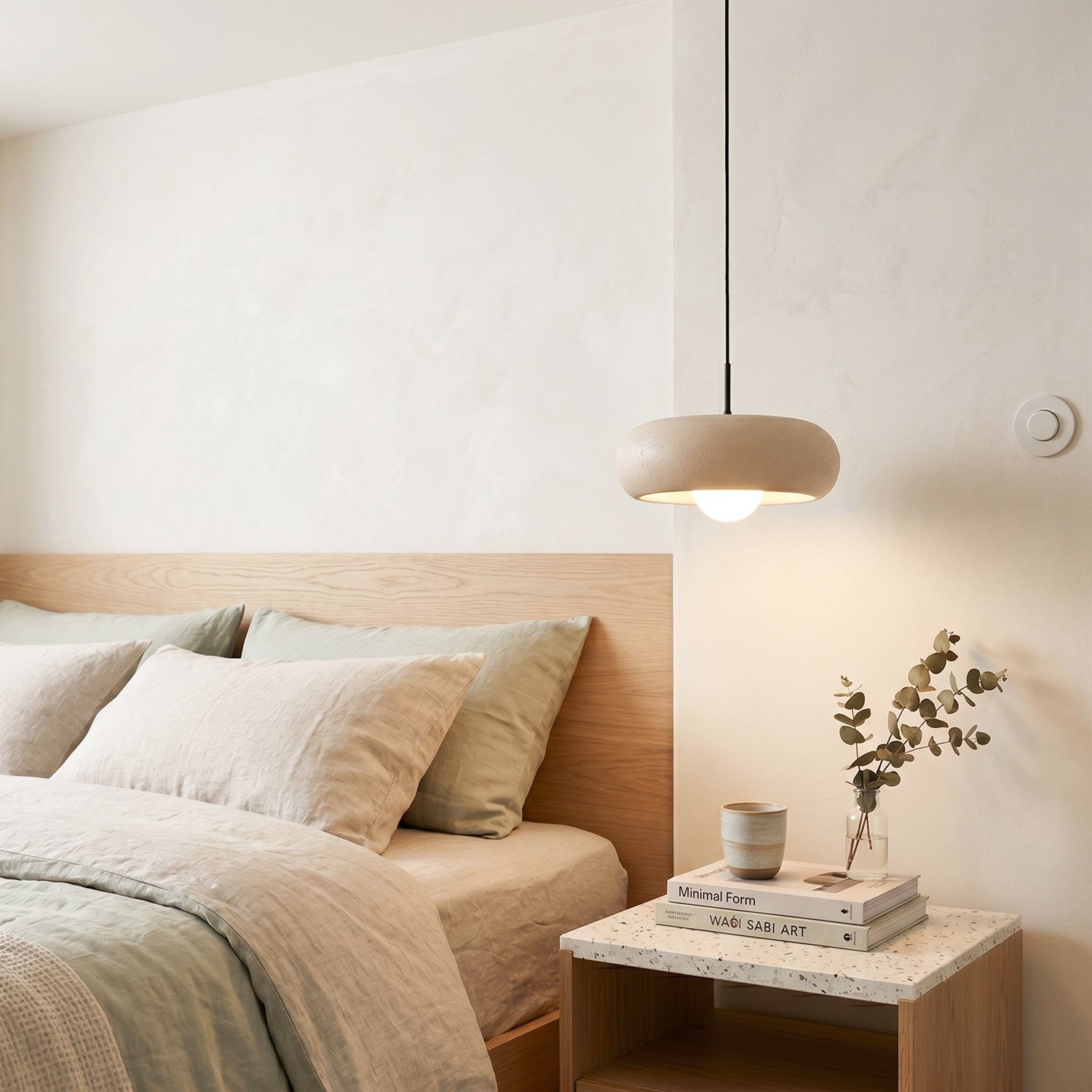 Halo Donut Opal Glass Pendant Lamp
