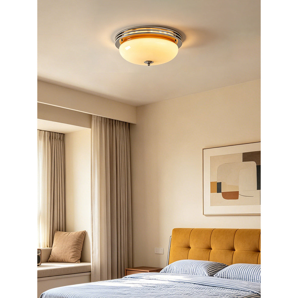 Halson Streamline Art Deco Semi-Flush Mount