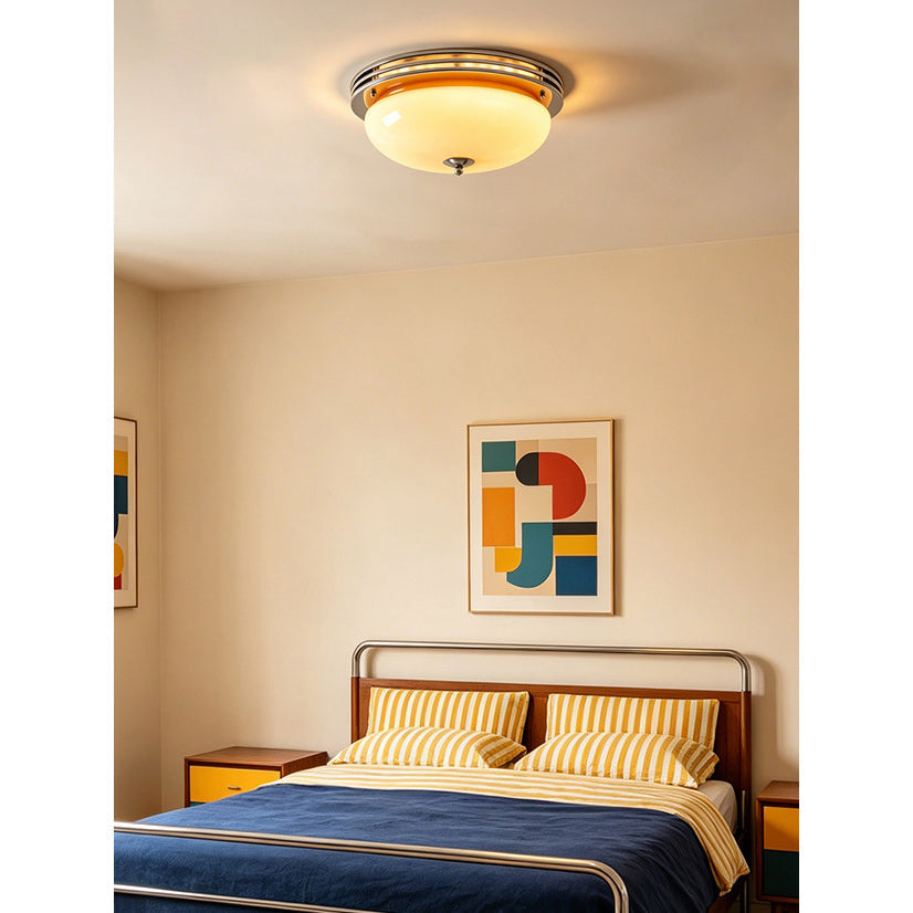 Halson Streamline Art Deco Semi-Flush Mount