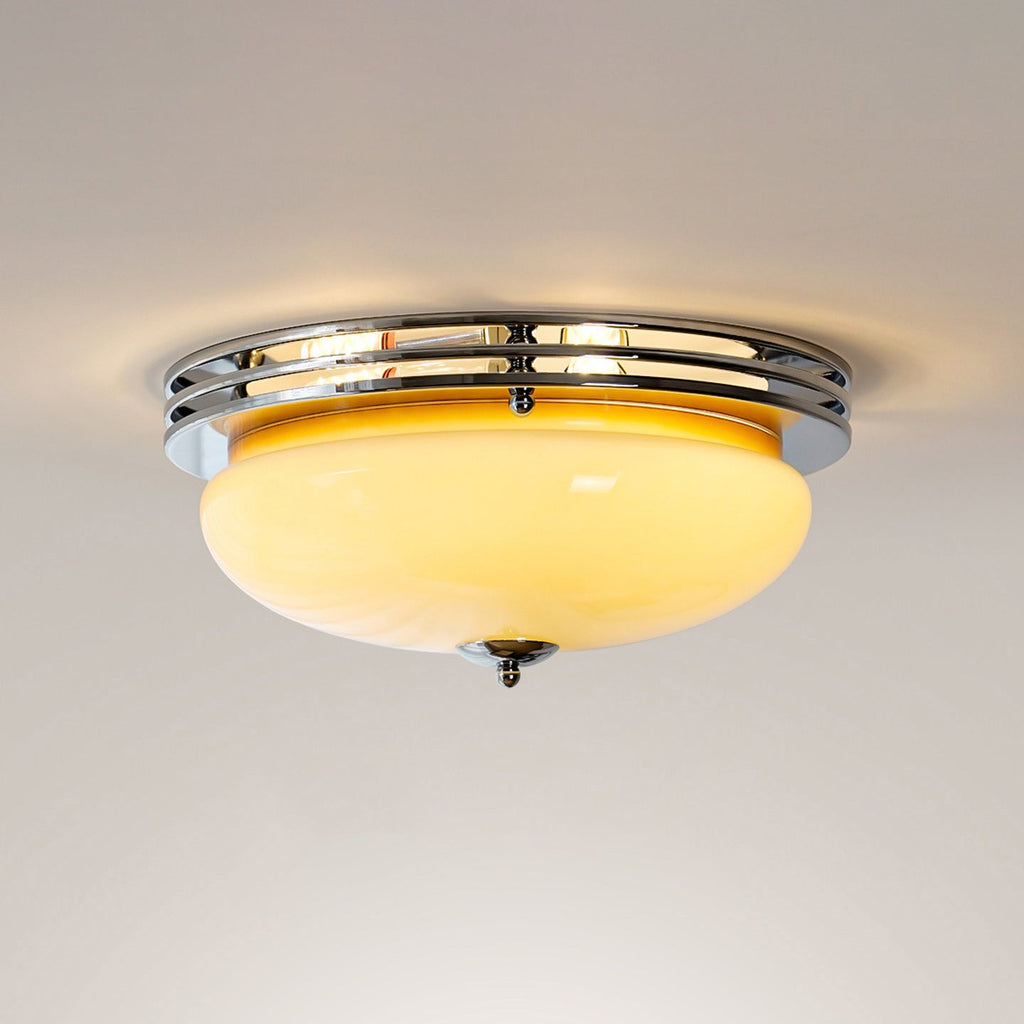 Halson Streamline Art Deco Semi-Flush Mount