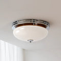 Halson Streamline Art Deco Semi-Flush Mount