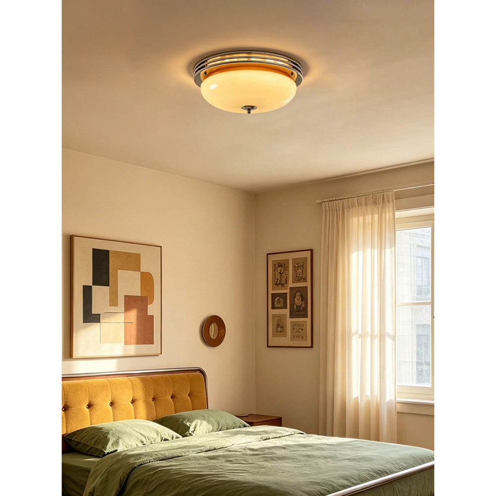 Halson Streamline Art Deco Semi-Flush Mount