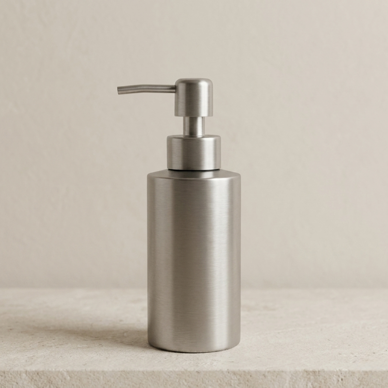 Hand Soap Dispenser Stainless Steel Refillable, Eco-Friendly & Durable