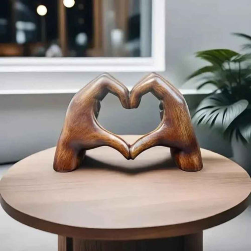 Bela Abstract Sculpture | Symbolic Heart Design, Resin Material