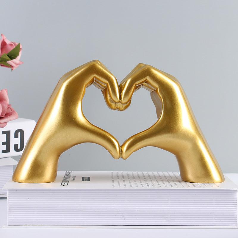 Bela Abstract Sculpture | Symbolic Heart Design, Resin Material