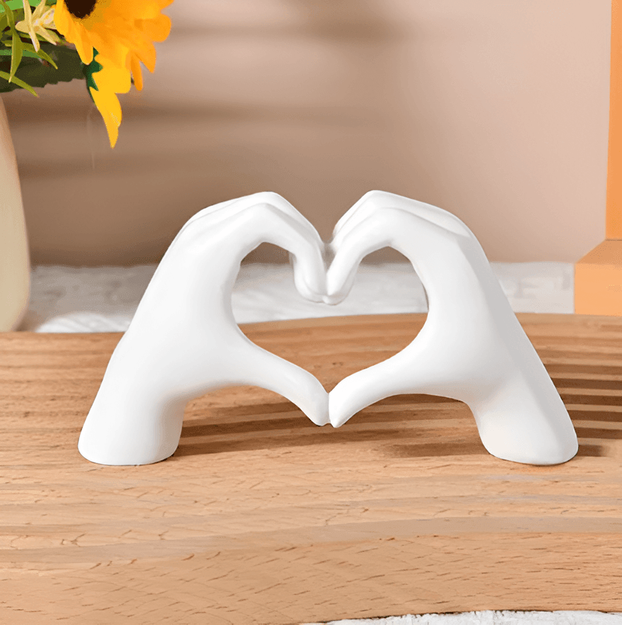 Bela Abstract Sculpture | Symbolic Heart Design, Resin Material