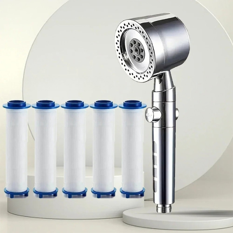 Handheld Shower Head 6 Spray Modes ABS Stainless Steel Filter