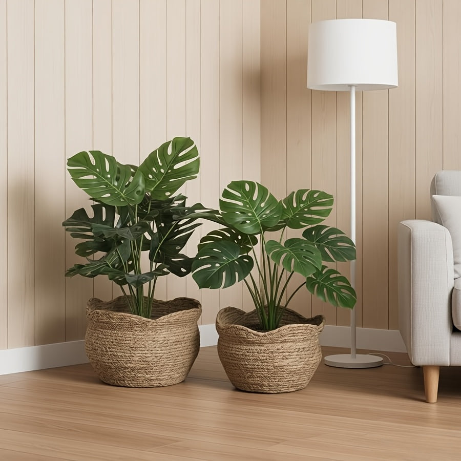 Rattan Planter Handwoven Natural Woven Basket Design