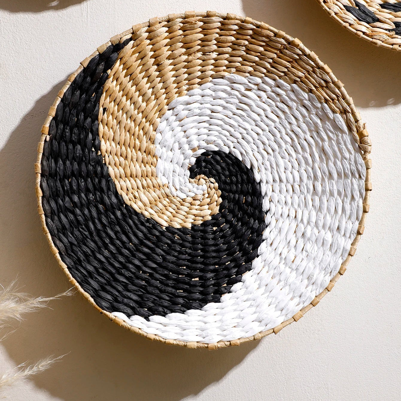 Handwoven Seagrass Wall Art Set – Bohemian Decor with Natural Textures and Unique Patterns for Rustic and Modern Interiors