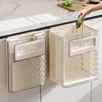Hanging Trash Bin, 10L Capacity, Cabinet-Mounted Design, Wide Opening