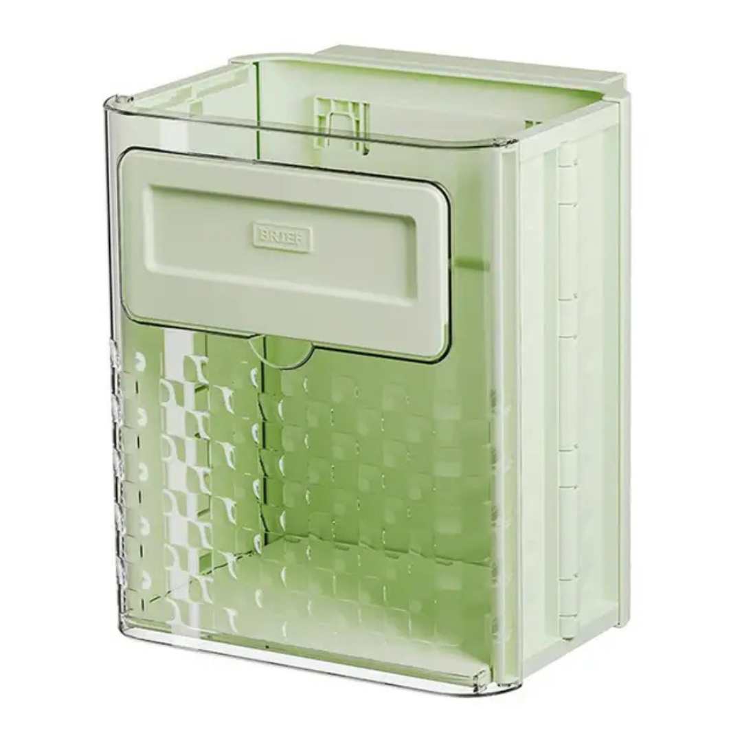 Hanging Trash Bin, 10L Capacity, Cabinet-Mounted Design, Wide Opening