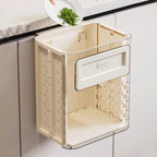 Hanging Trash Bin, 10L Capacity, Cabinet-Mounted Design, Wide Opening