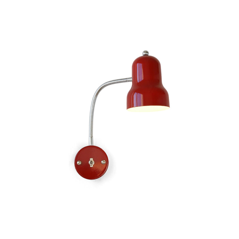 Hans Retro Color-Block Gooseneck Wall Sconce