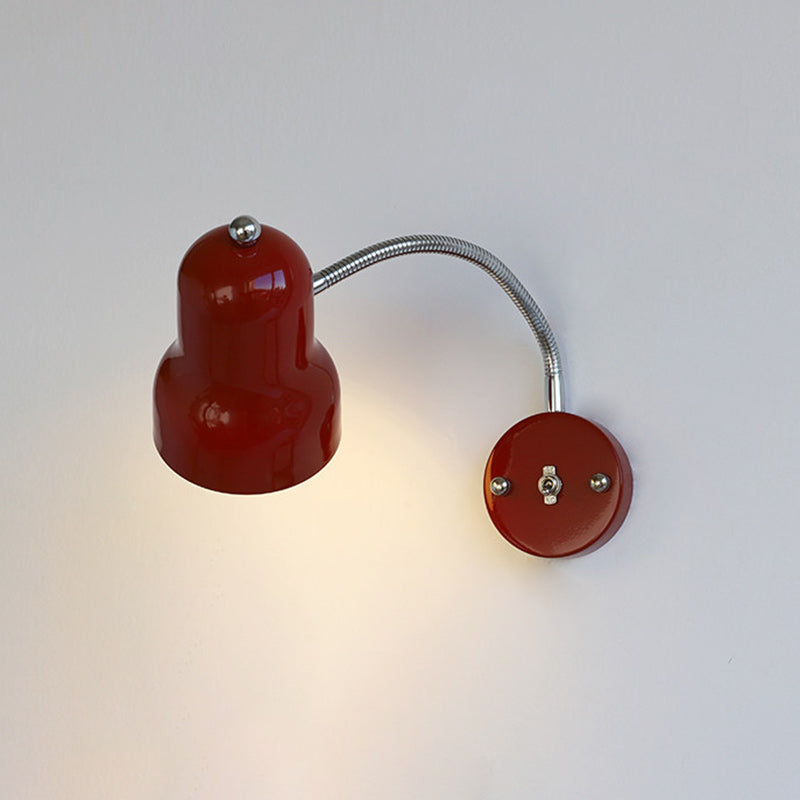 Hans Retro Color-Block Gooseneck Wall Sconce