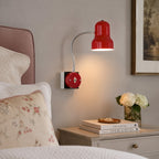 Hans Retro Color-Block Gooseneck Wall Sconce