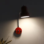 Hans Retro Color-Block Gooseneck Wall Sconce