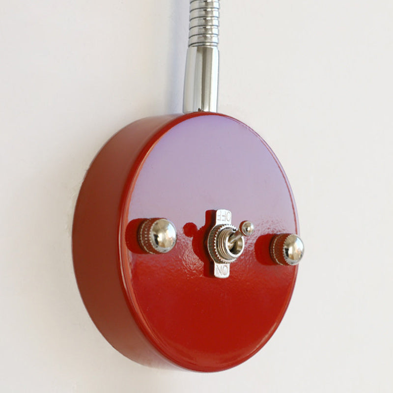 Hans Retro Color-Block Gooseneck Wall Sconce