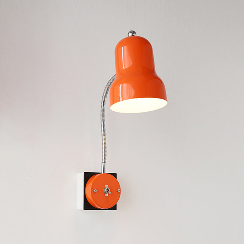 Hans Retro Color-Block Gooseneck Wall Sconce