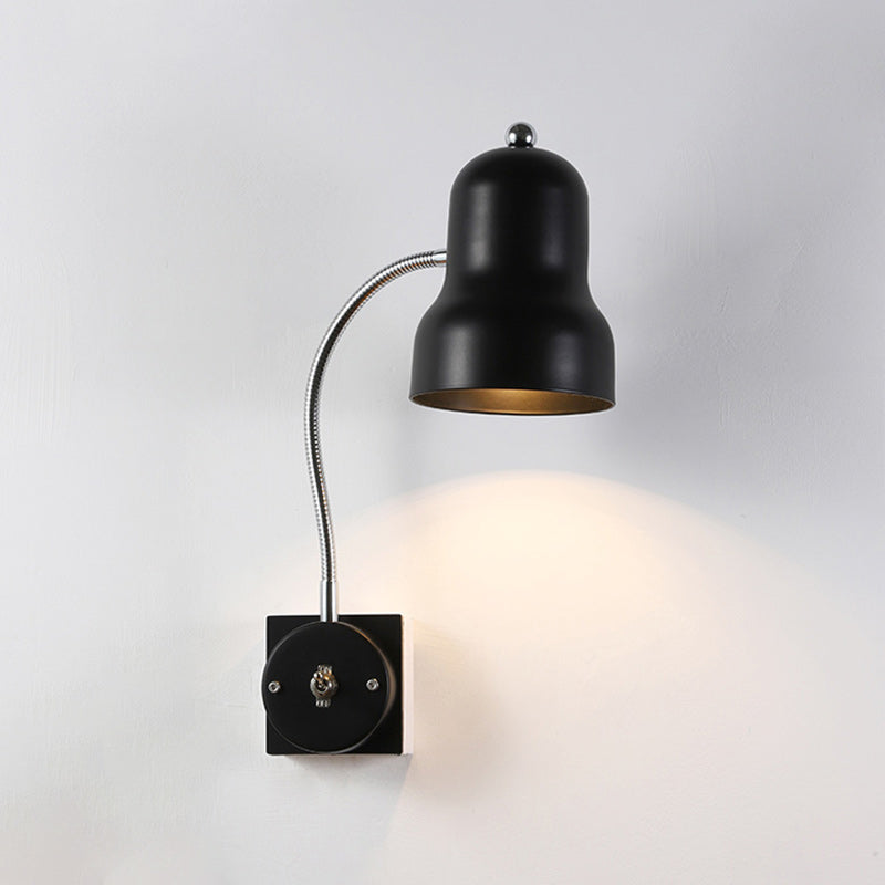 Hans Retro Color-Block Gooseneck Wall Sconce