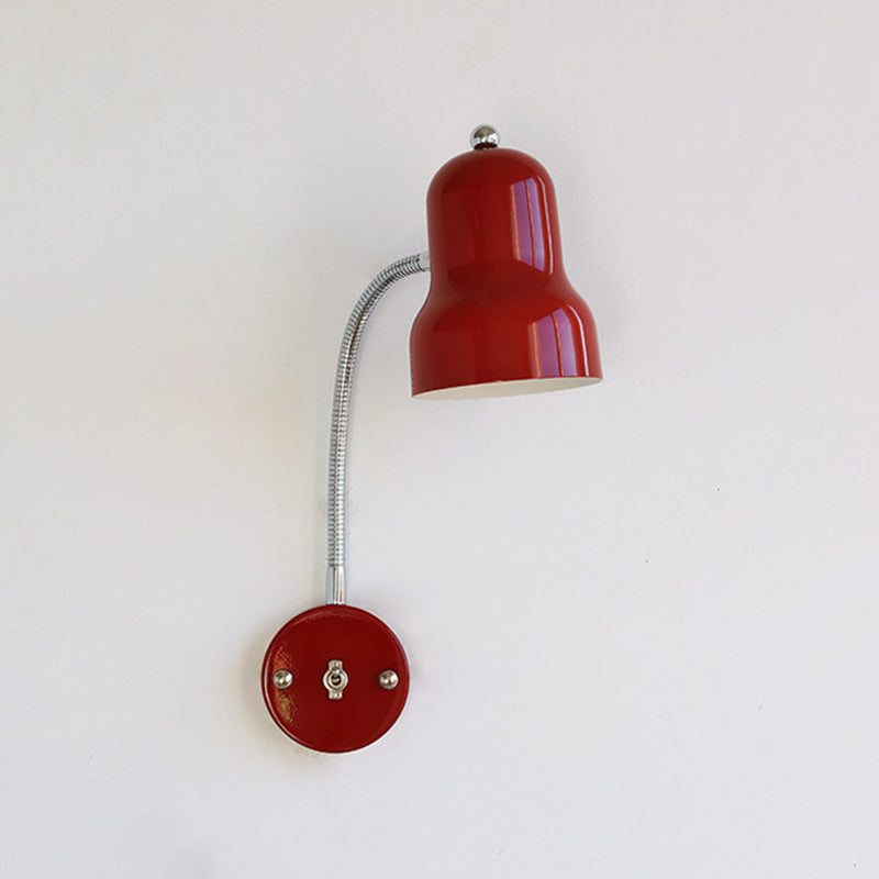 Hans Retro Color-Block Gooseneck Wall Sconce