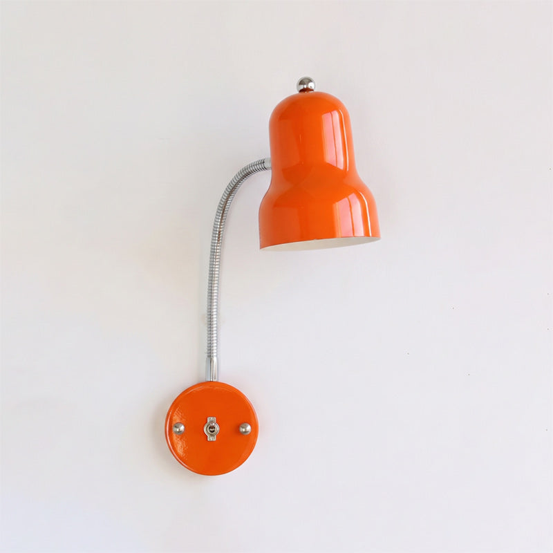 Hans Retro Color-Block Gooseneck Wall Sconce