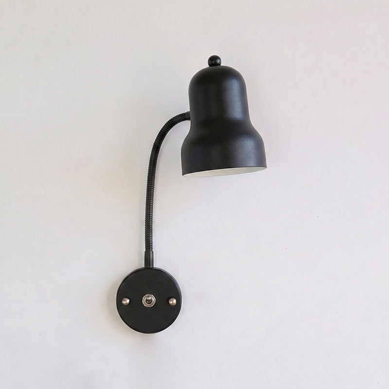 Hans Retro Color-Block Gooseneck Wall Sconce