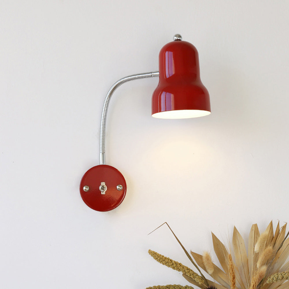 Hans Retro Color-Block Gooseneck Wall Sconce