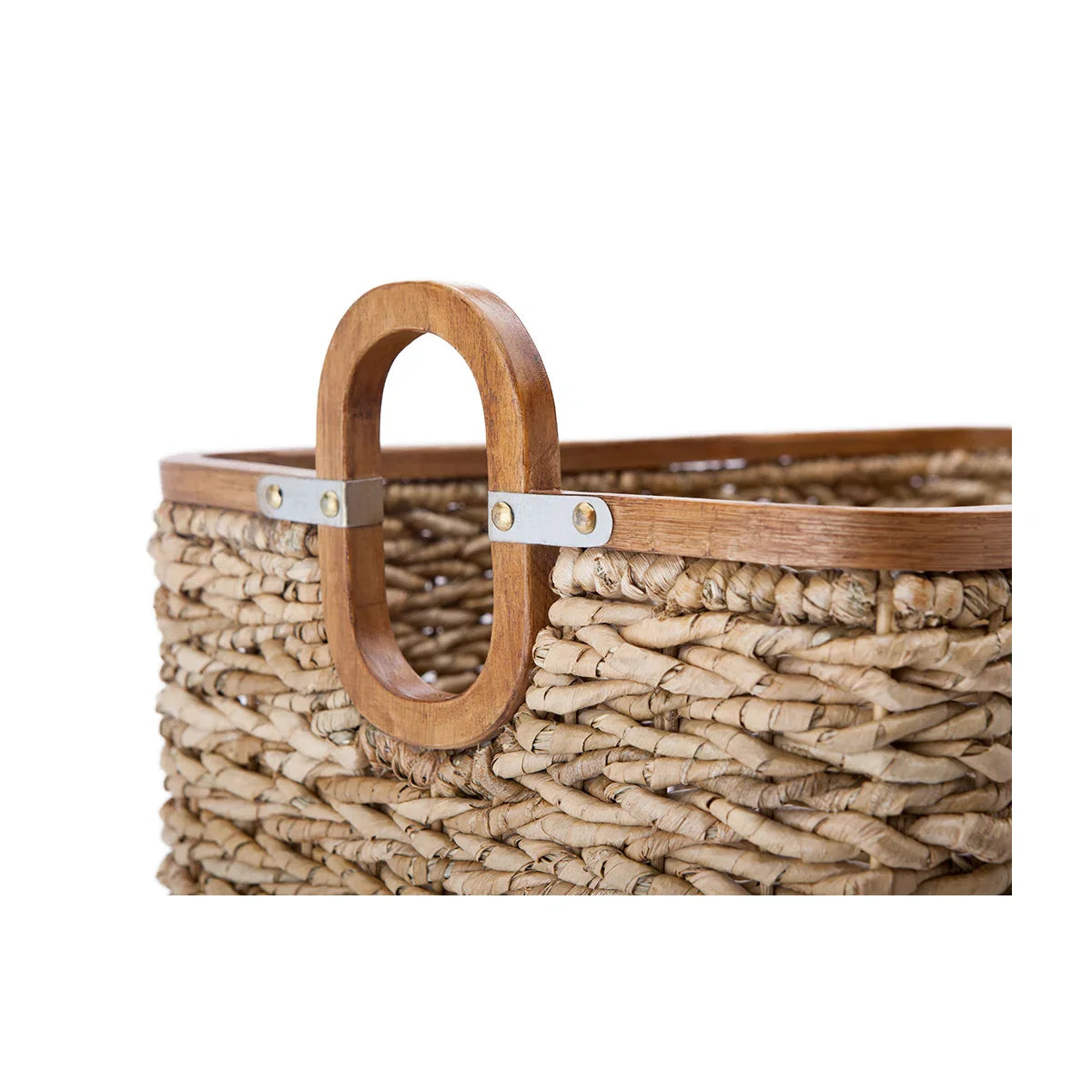 Harlow storage basket made of seagrass