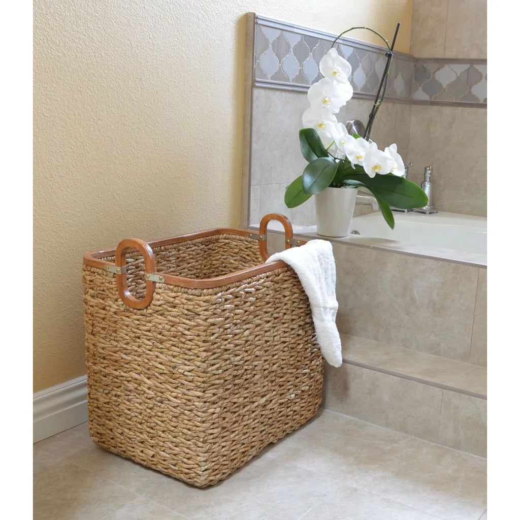 Harlow storage basket made of seagrass
