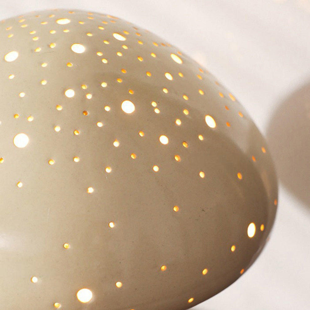 Harlow Pierced Ceramic Mushroom Table Lamp