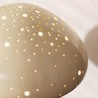 Harlow Pierced Ceramic Mushroom Table Lamp