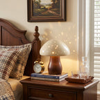 Harlow Pierced Ceramic Mushroom Table Lamp