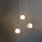 Harmonelle: Pendant Light Made of Glass & Iron in Four Style Variants – for Elegant Living Spaces