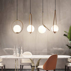 Harmonelle: Pendant Light Made of Glass & Iron in Four Style Variants – for Elegant Living Spaces