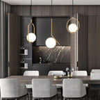 Harmonelle: Pendant Light Made of Glass & Iron in Four Style Variants – for Elegant Living Spaces