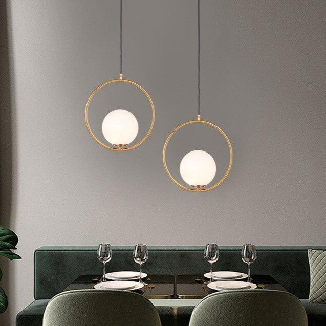 Harmonelle: Pendant Light Made of Glass & Iron in Four Style Variants – for Elegant Living Spaces