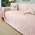 HarmoniaBlatt: Sofa Cover in Decorative Microfiber Design with Leaf Pattern & Non-Slip Comfort – for Sofa & Living Room