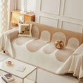 HarmoniaHaven: Chenille-style Sofa Cover with Reversible Design & Easy-Care Quality – for Sofa & Armchair