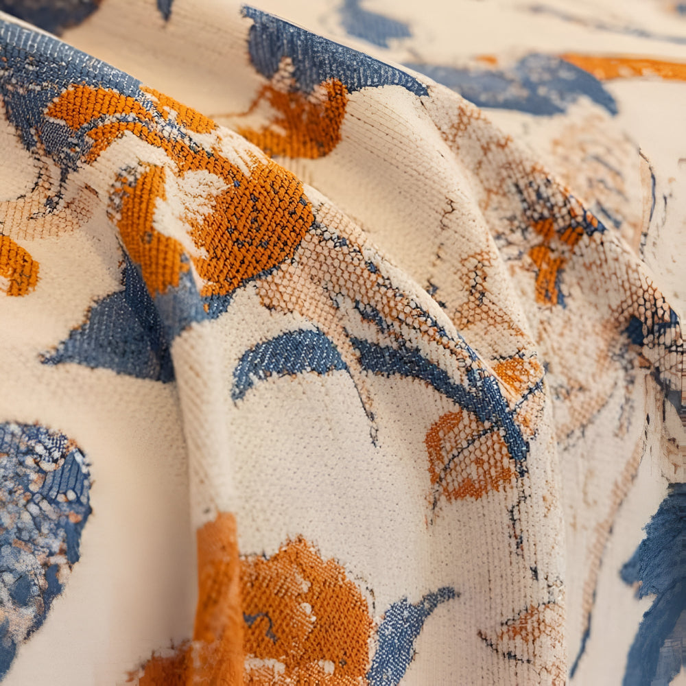 HarmoniaReben: Sofa cover in an elegant jacquard vine pattern made of chenille with versatile use – for sofa & living room